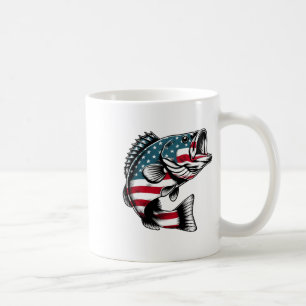 Mug B Drapeau Usa Américain Pêche 
