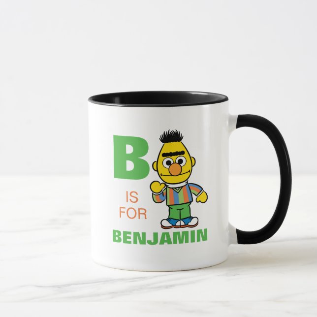 Mug B est pour Bert | Ajouter Votre Nom (Droite)