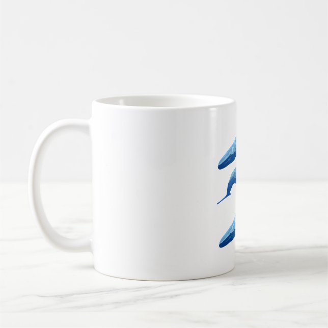 Mug B est pour Blue Whale (Gauche)