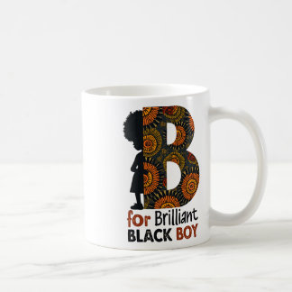 Mug B est pour brillant garçon noir Mois de l'histoire