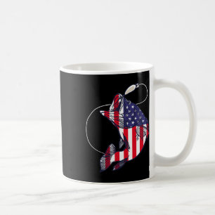 Mug B Pêche Poisson Drapeau Américain Patriotique Quat