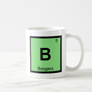 Mug B - Symbole de la table périodique des Boogers Chi