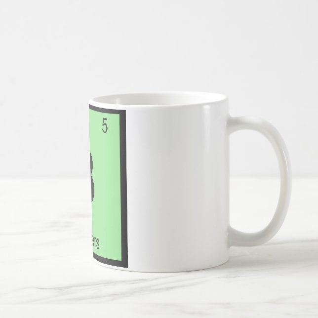 Mug B - Symbole du tableau périodique de la chimie des (Droite)