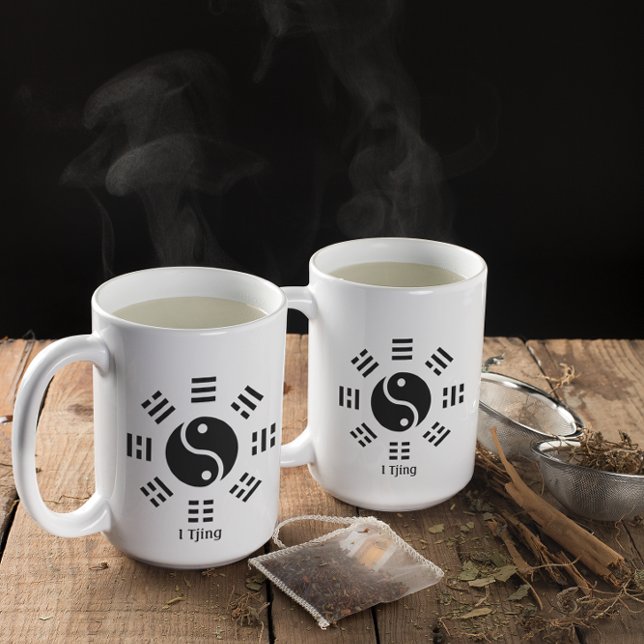 Mug Ba Gua, huit trigrammes, Yin yang personnalisable (Créateur téléchargé)
