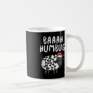 Mug Baaah Humbug Sheep Xmas Lumières Amusant Anti Chri