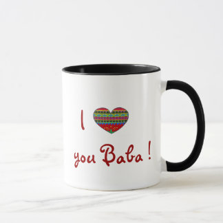 Mug Baba du BEST-SELLER je t'aime de tout mon coeur