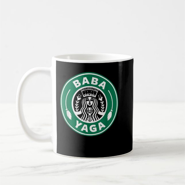 Mug BABA YAGA Café brassant sorcière slave Halloween P (Gauche)
