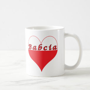 Mug Babcia Coeur polonais