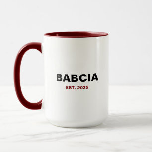 Mug "Babcia Est. Année" - Le cadeau parfait de grand-m
