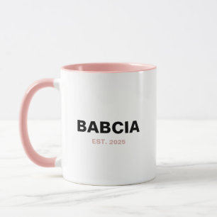 Mug Babcia Est. Année - Le cadeau parfait de grand-mèr
