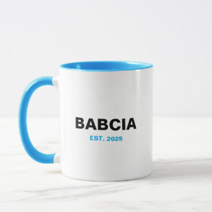 Mug Babcia Est. Année - Le cadeau parfait de grand-mèr