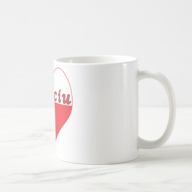Mug Babciu Coeur polonais (Droite)