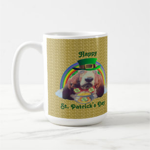 Mug Baby Basset Hound Joyeuse St. Patrick's Day