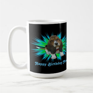 Mug Baby Basset Hound Sheldon Joyeux Anniversaire 