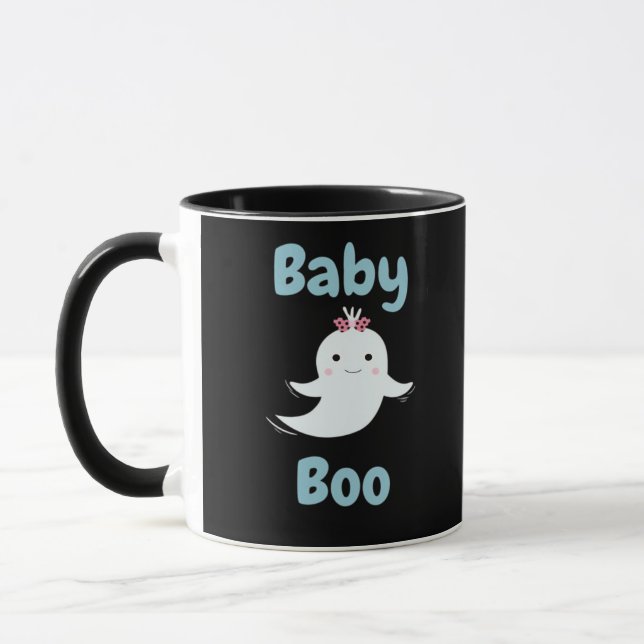 Mug Baby Boo Cute Halloween Cadeau Enfants Ou Couples (Gauche)