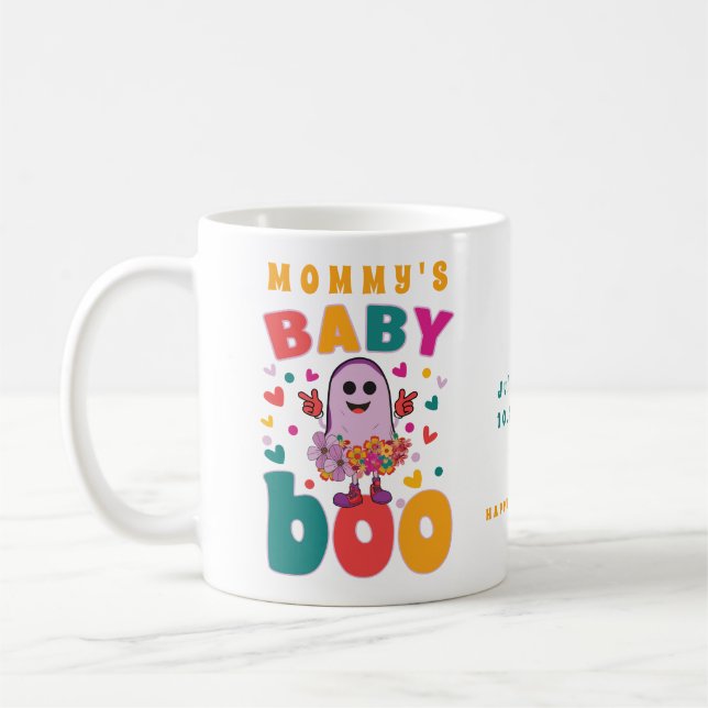 Mug Baby Boo Octobre Nouveau-né Pastel Ghost Hallowen (Gauche)