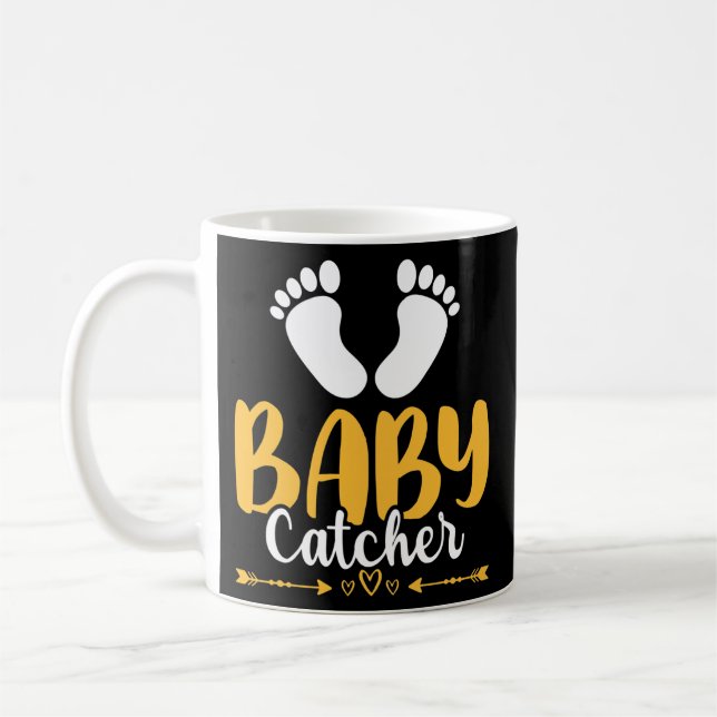 Mug Baby Catcher OB Nurse Uterus OB Gyn  (Gauche)