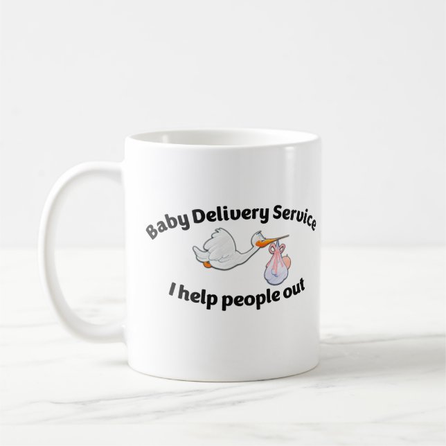 Mug Baby Delivery Service I help people out midwi (Gauche)