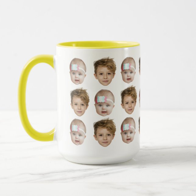 Mug Baby Face Motif grand-père papa Anniversaire Cadea (Gauche)
