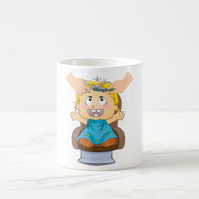 Mug Baby Obtenir Coupe de cheveux amusant Enfants Barb (Créateur téléchargé)