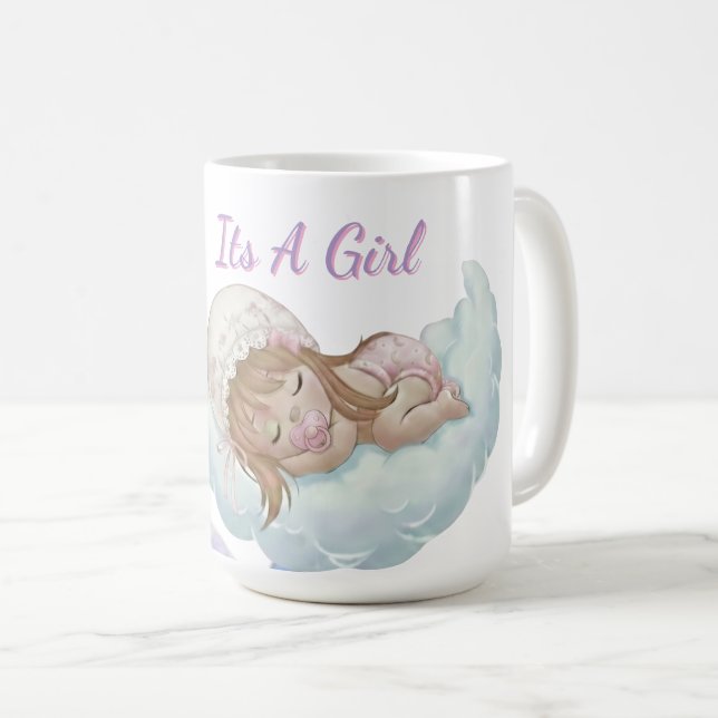 Mug Baby shower Céleste  (Devant droit)