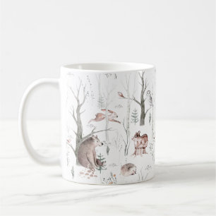 Mug Baby shower des amis de la forêt aquarelle