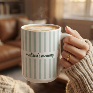 Mug Baby Shower Écriture Élégante Maman Papa Tante P