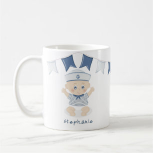 Mug Baby shower Nautical Baby Boy