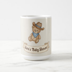 Mug Baby shower rustique Cowboy Watercolor Boy