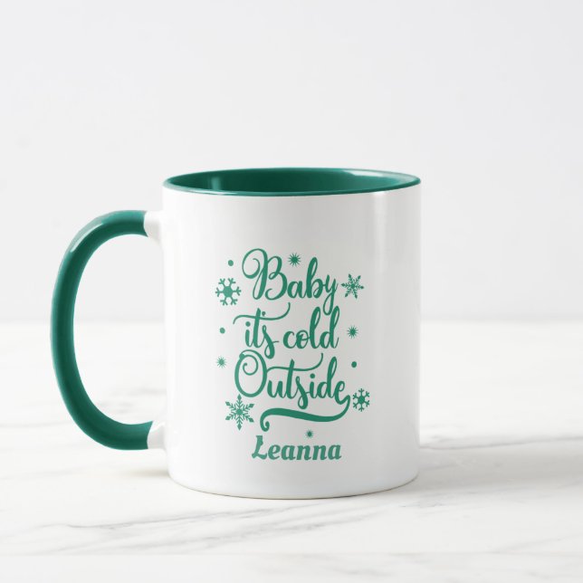 Mug Baby son froid dehors Personnalisé (Gauche)