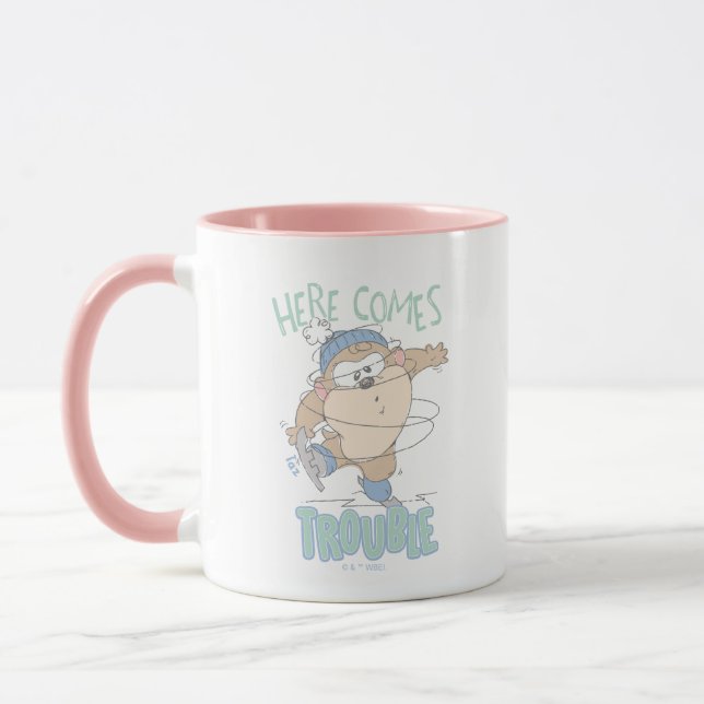 Mug Baby TAZ™ - Patinage sur glace hivernal (Gauche)