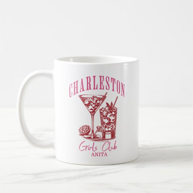 Mug bachelorette rose rouge (Gauche)