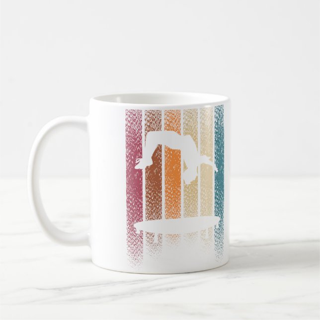 Mug Backflip Trampoline Jumping Jumper Tumbling Retro (Gauche)