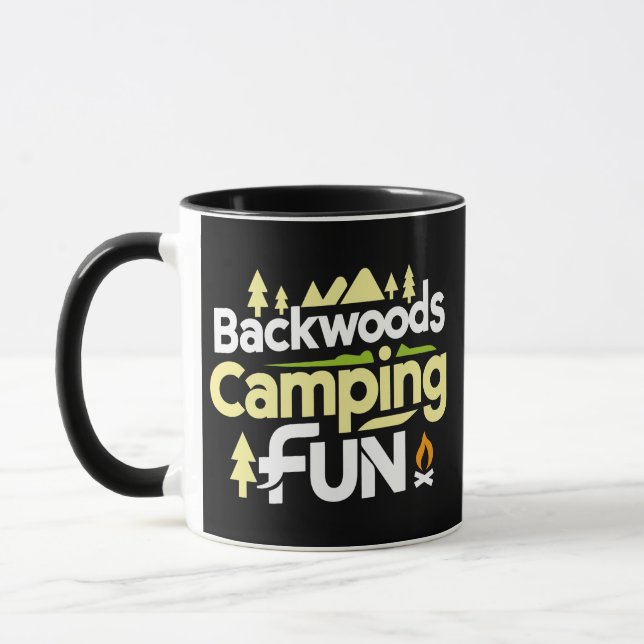Mug Backwoods Camping Amusement, camping Bliss (Gauche)