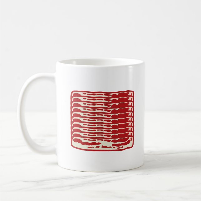 Mug Bacon bandes pour les amateurs de Bacon (Gauche)