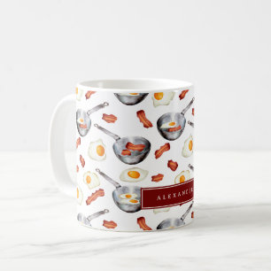 Mug Bacon & Oeufs Petit déjeuner Motif alimentaire