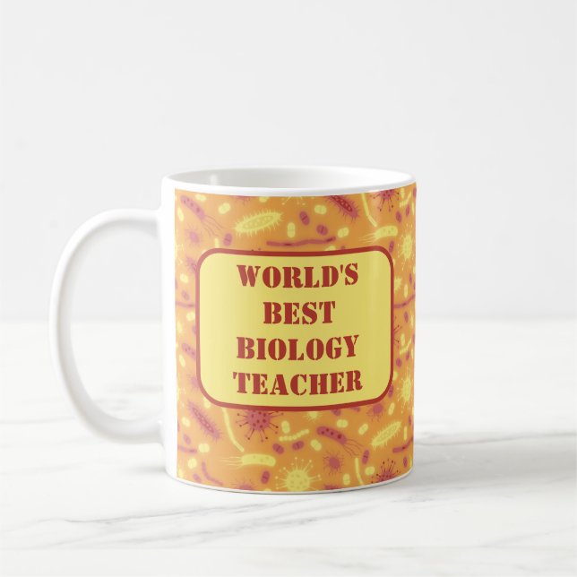 Mug Bactérie lumineuse Microorganisme orange (Gauche)