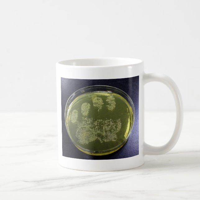 Mug Bactéries de boîte de Pétri de main (Droite)