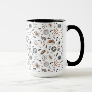 Mug Bactéries et motif de virus