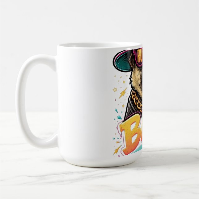 Mug Bad to the Bone Pug — Rude Dude Streetwear Design (Gauche)