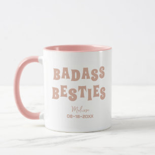 Mug Badass Besties Funny Bridesmaid Favoriser Cadeau
