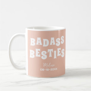 Mug Badass Besties Funny Bridesmaid Favoriser Cadeau
