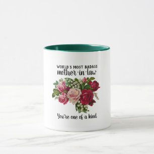 Mug BADASS - Cadeau de belle-mère - Un des Roses les p