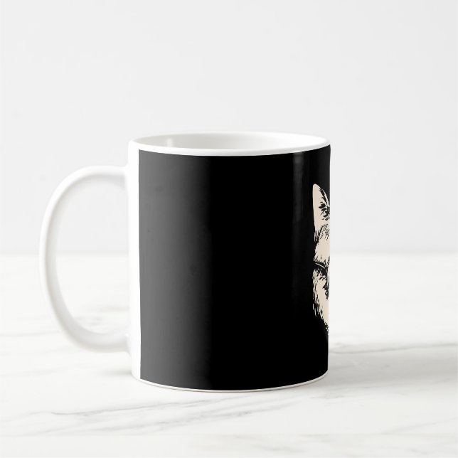 Mug Badass chat avec lunettes de soleil cattitude (Gauche)