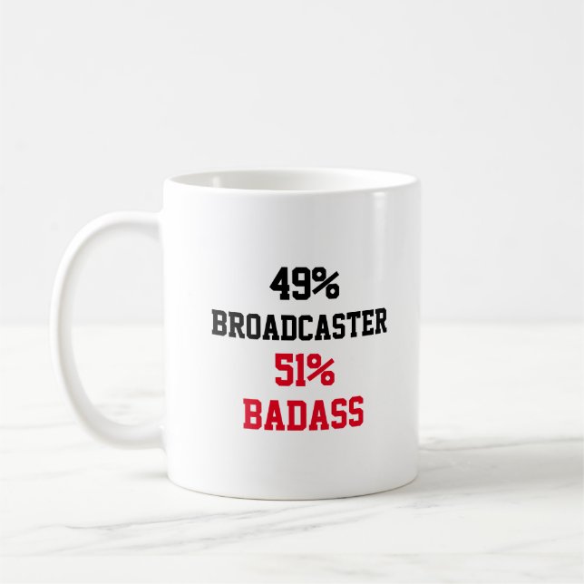 Mug Badass de radiodiffuseur (Gauche)