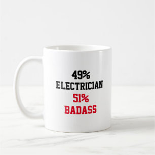 Mug Badass électricien