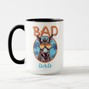 Mug Badass Tropical Papa Pun Happy Donkey Exotic Vibes