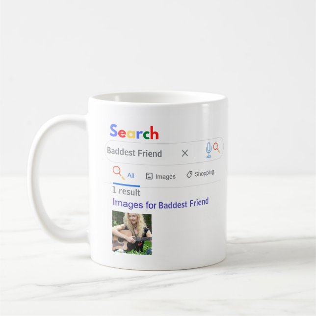 Mug BADDEST AMI GIft FUNNY World's No1 SEARCH (Gauche)