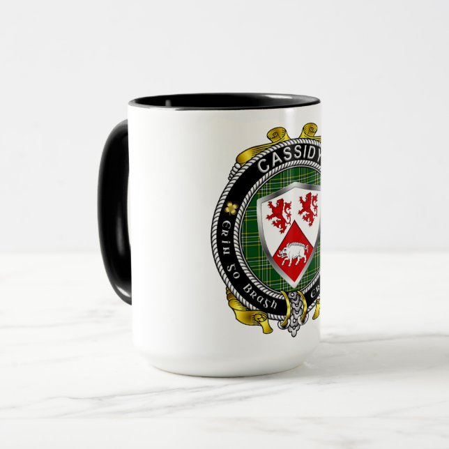Mug Badge Cassidy Irish Shield (Devant gauche)