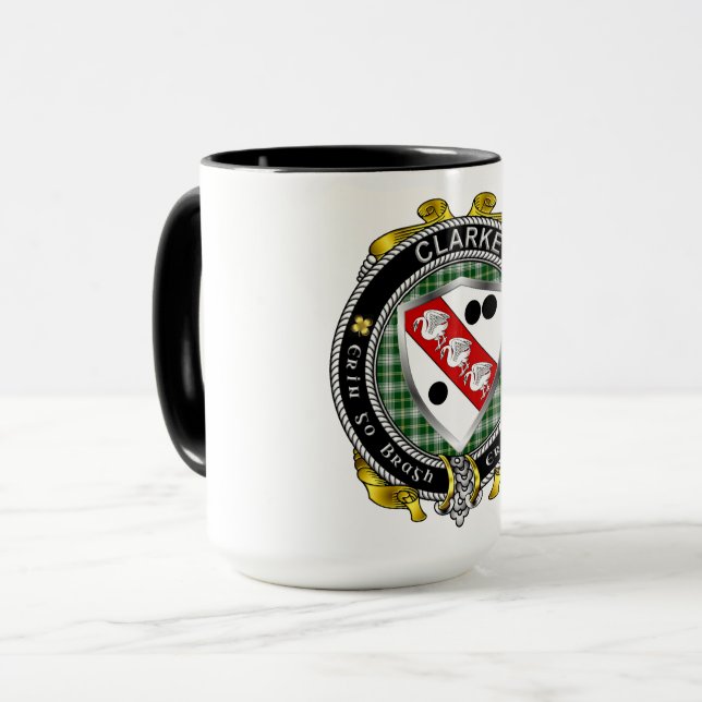 Mug Badge Clarke Irish Shield (Devant gauche)
